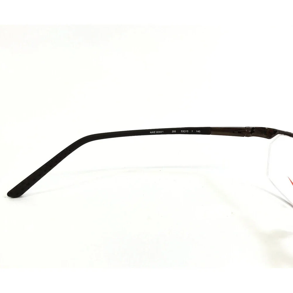 Nike Eyeglasses Frames 6044/1 205 Dark Cinder Rectangle Titanium 53-15-140